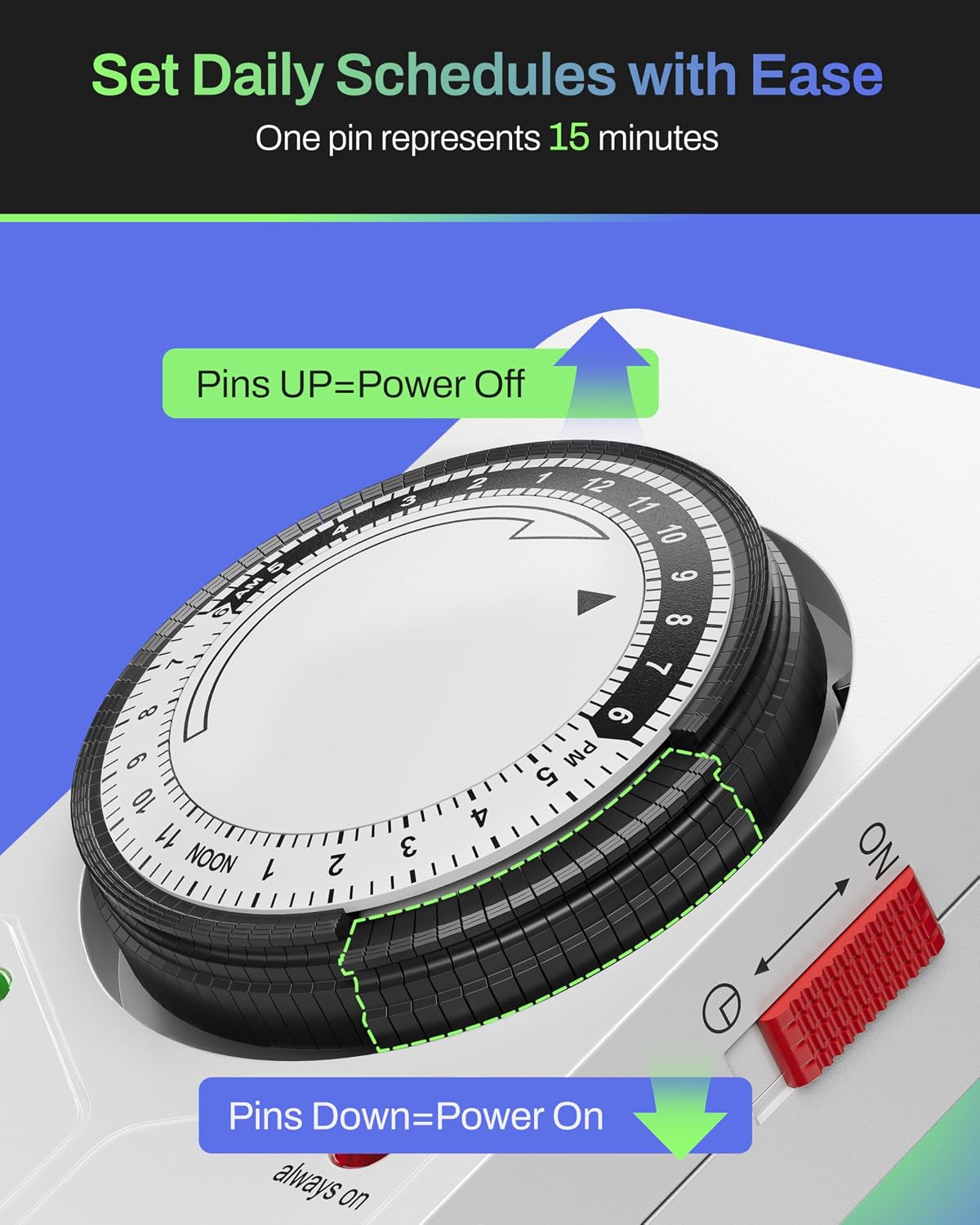 Programmable Power Strip Timer - Hình 3